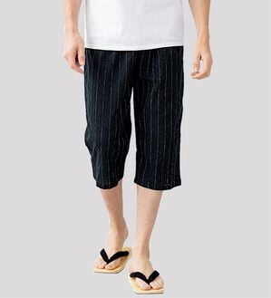 「【３本組】日本製播州ちりめん７分丈ステテコ（メンズルームウェア）」｜詳細画像