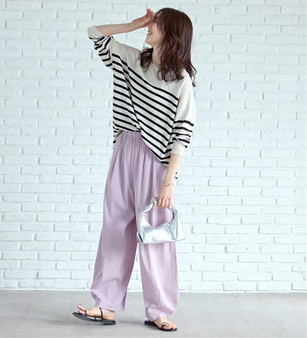 BELLUNA（ベルーナ）の「ゆったりニットプルオーバー（ニット・セーター）」｜詳細画像