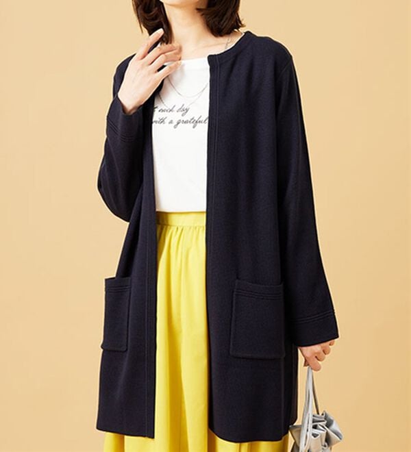 BELLUNA（ベルーナ）の「嬉しい機能付！ミラノリブカーディガン（ニットカーディガン）」｜詳細画像