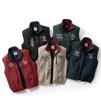 「ブランドデザイン裏フリースベスト（メンズベスト）」