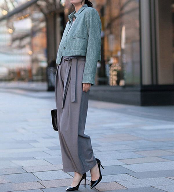 ショート丈ツイード調ジャケット - ベルーナ【公式】