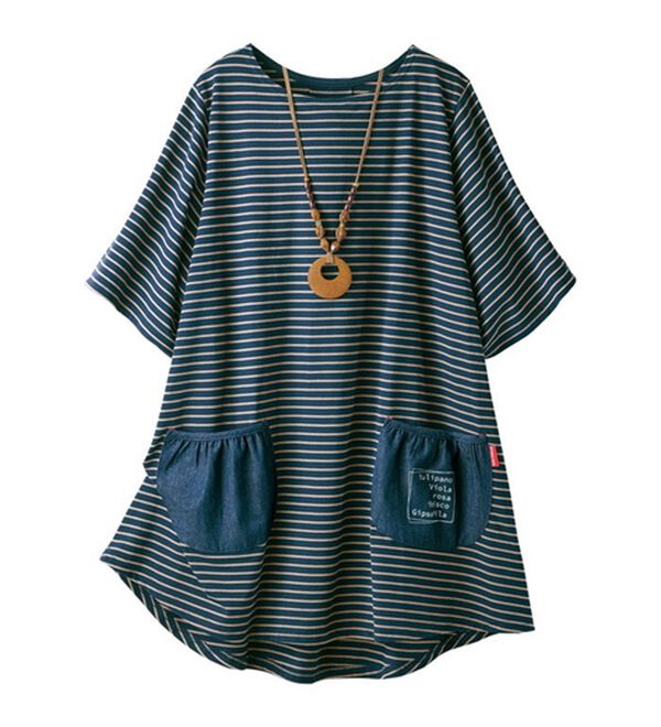 ルフラン（ルフラン）の「【３色組】ビッグシルエットかっぽうＴシャツ（パジャマ・ルームウェア）」｜詳細画像