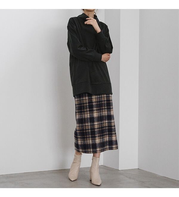 RANAN（ラナン）の「【アンチピリング】裏起毛ハイネックプルオーバー（カットソー）」｜詳細画像