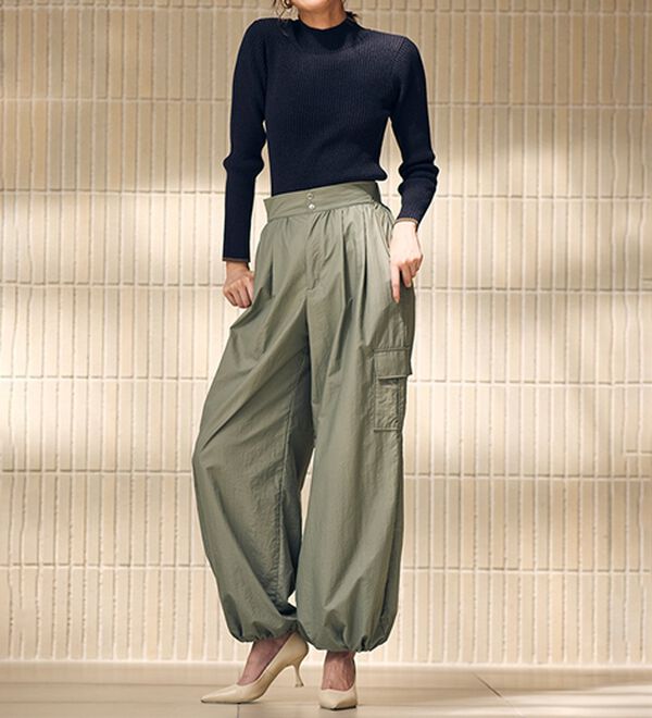 RANAN（ラナン）の「もちもちリブパイピングハイネックニット（ニット・セーター）」｜詳細画像