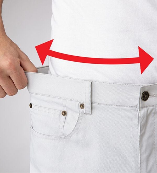 「＜コムルヴァン・オム＞涼感翡翠（ひすい）チノパンツ（メンズフルレングスパンツ）」｜詳細画像