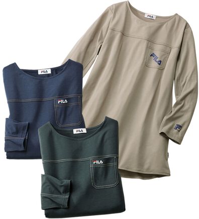 ルフラン（ルフラン）の「【３色組】＜ＦＩＬＡ＞ステッチデザインＴシャツ（カットソー）」