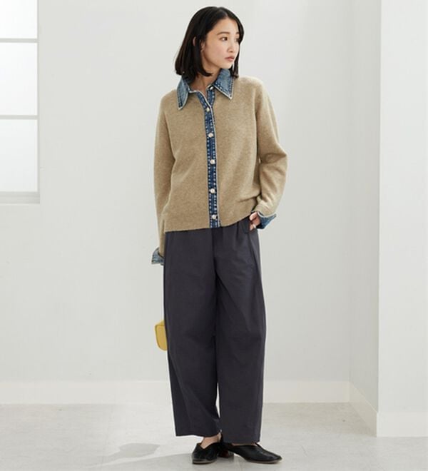 BELLUNA（ベルーナ）の「デニム&times;ニット切替ジャケット（その他ジャケット）」｜詳細画像