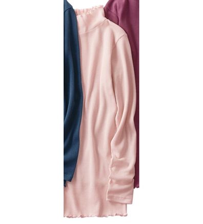 「綿混のび～る発熱インナータートルネック（肌着・インナーウェア）」