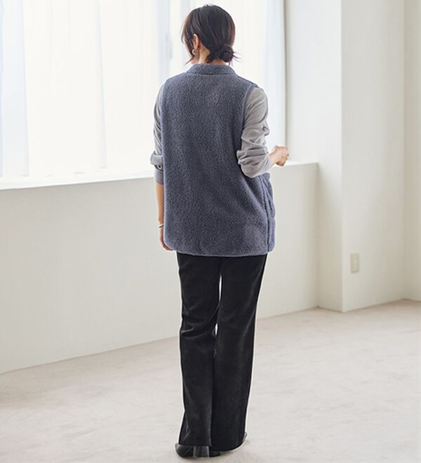 LAVIENNE（ラヴィエンヌ）の「ふわふわ暖かフリースベスト（ベスト）」｜詳細画像