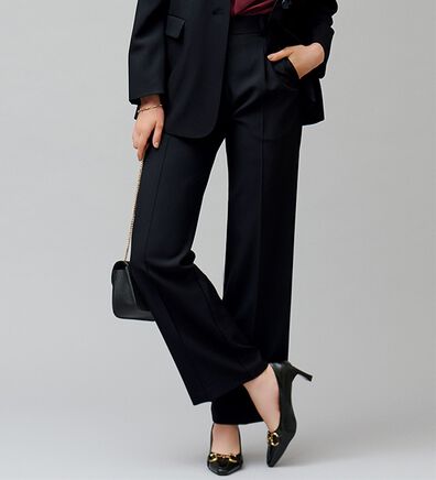 BELLUNA（ベルーナ）の「＜楽スタフィット＞セミワイドパンツ（フルレングスパンツ）」