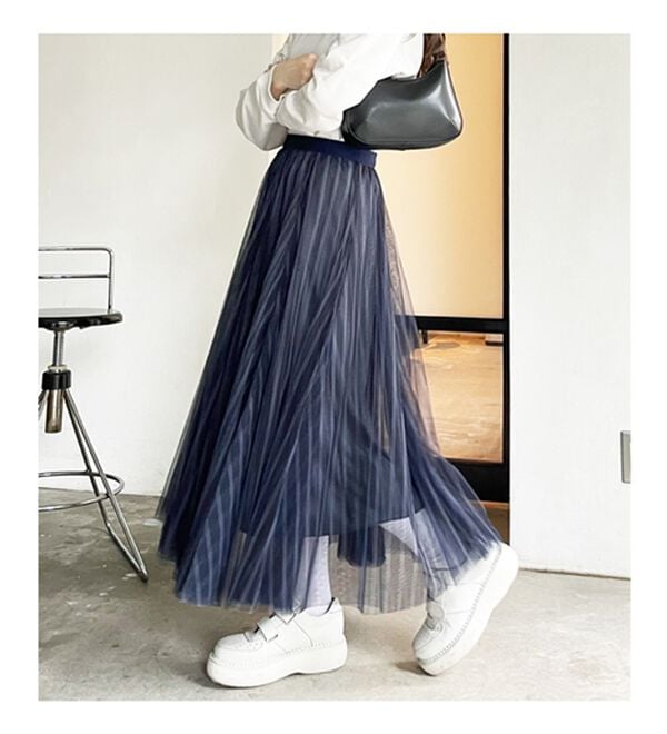 GeeRA（ジーラ）の「フレアーチュールロングスカート（ロングスカート）」｜詳細画像