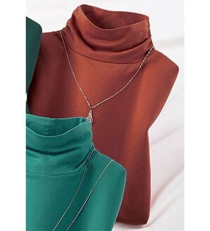 ルフラン（ルフラン）の「コットンシルクプルオーバー（カットソー）」｜テラコッタ