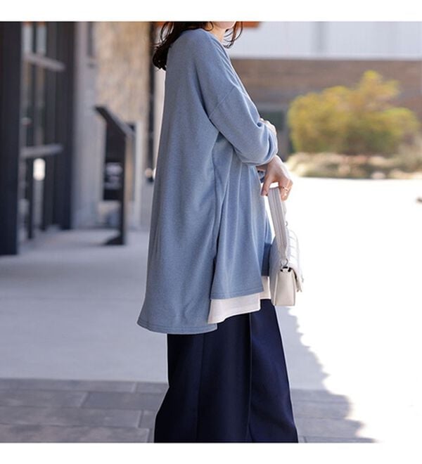 RANAN（ラナン）の「レイヤード風ニットソーチュニック（チュニック）」｜詳細画像