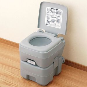 「本格派ポータブル水洗トイレ（防災グッズ・防犯グッズ）」｜1