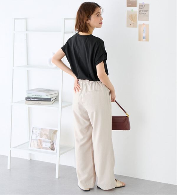 Viola e Viola（ヴィオラ エ ヴィオラ）の「脱普通！すっきり見え大人の上品Ｔシャツ（Tシャツ）」｜詳細画像