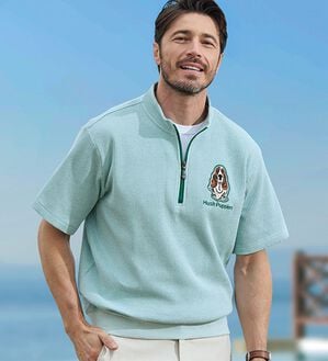 「＜ハッシュパピー＞ワッフルハーフジップトレーナー（メンズトレーナー）」｜詳細画像