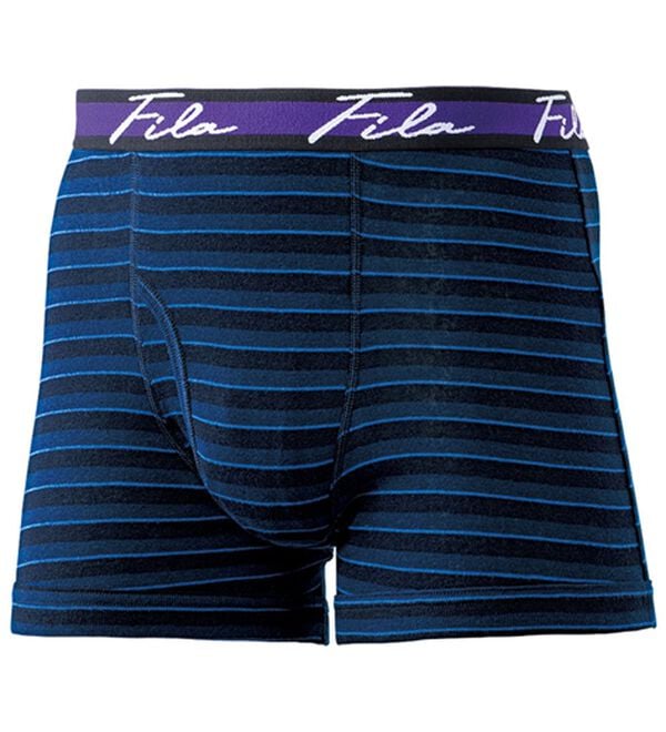 「【４枚組】＜フィラ＞ボーダー配色ボクサーパンツ（メンズボクサーパンツ）」｜詳細画像