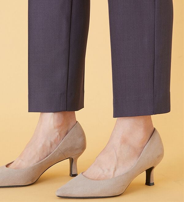 BELLUNA（ベルーナ）の「麻調ストレッチ素材テーパードパンツ（テーパードパンツ）」｜詳細画像