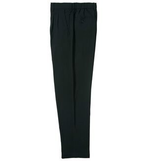 「＜Ｂｅ　ＣＨＡＮＣＥ＞ハンサム見えのよく伸びアクティブチノパンツ（メンズフルレングスパンツ）」｜ブラック
