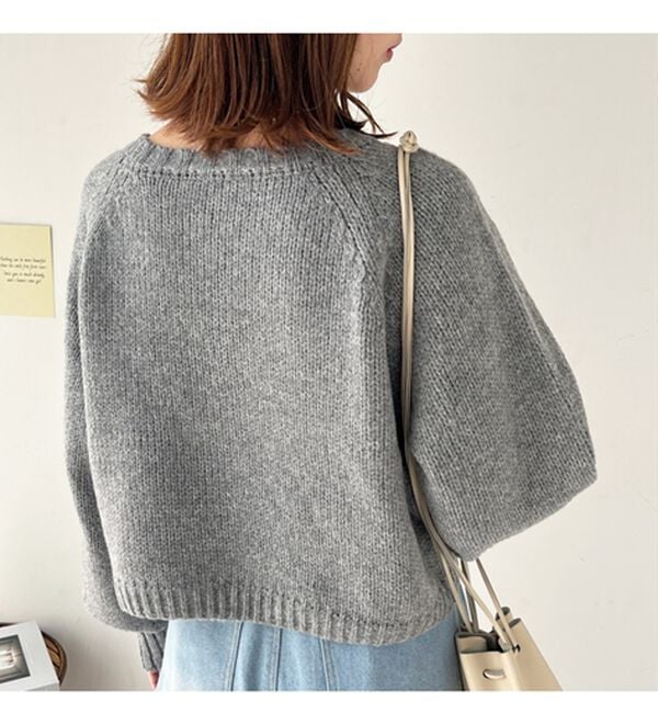 GeeRA（ジーラ）の「ボリュームスリーブショートニット（ニット・セーター）」｜詳細画像