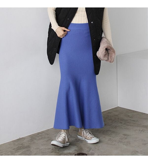 GeeRA（ジーラ）の「ニットマーメイドスカート（ロングスカート）」｜詳細画像