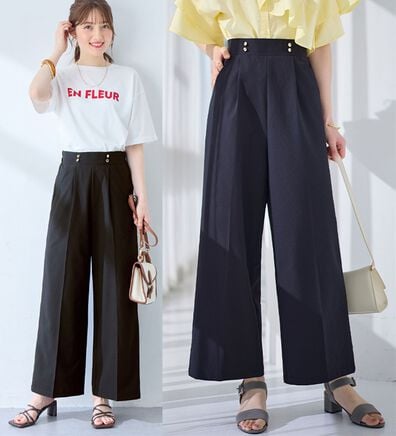 alotta（アロッタ）の「風が通り抜ける！サッカーマリンワイドパンツ（ワイドパンツ・ガウチョ）」