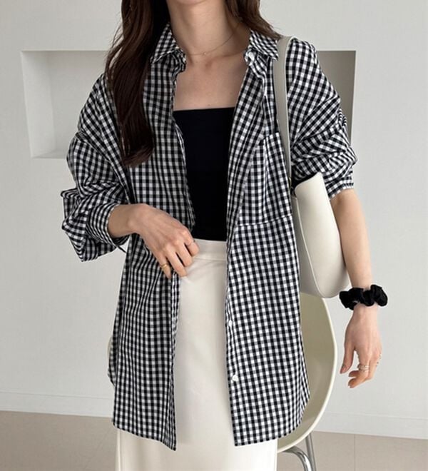 GeeRA（ジーラ）の「アソート柄オーバーサイズシャツ（シャツ）」｜詳細画像