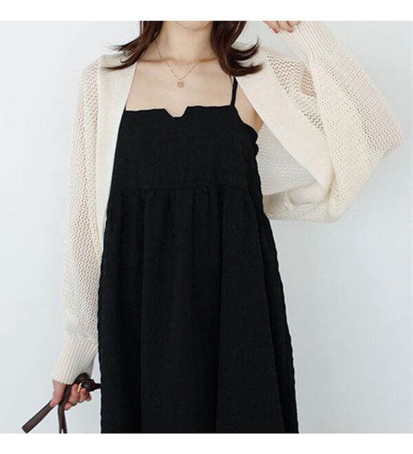 GeeRA（ジーラ）の「バックオープンサマーメッシュボレロ（その他カーディガン）」｜詳細画像