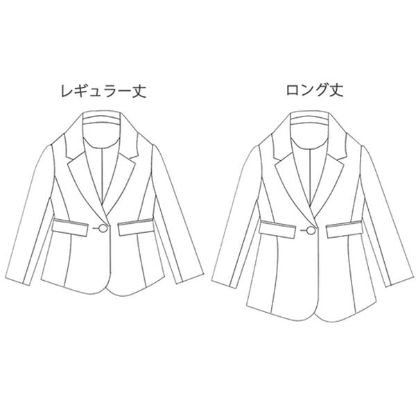 BELLUNA（ベルーナ）の「カジュアルコーデを格上げ！ウール調テーラードジャケット　ロング丈（テーラードジャケット）」｜詳細画像