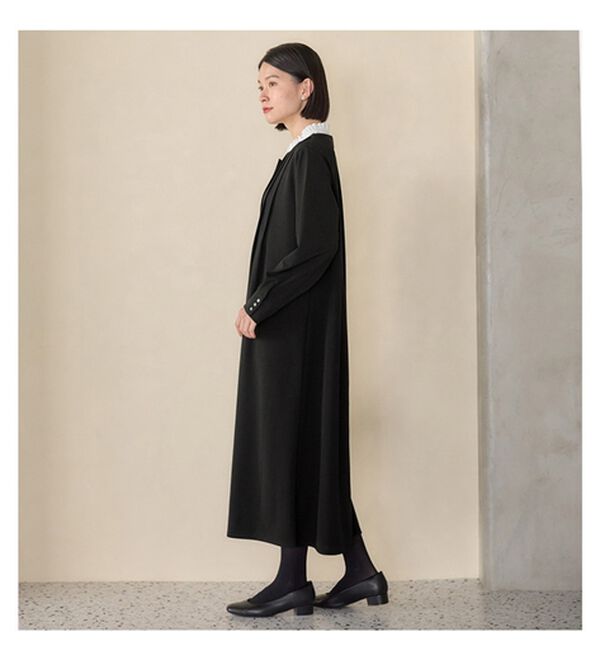 Viola e Viola（ヴィオラ エ ヴィオラ）の「【３つの機能付】衿２WAY仕様ピンタックワンピース（その他ワンピース）」｜詳細画像