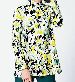 BELLUNA（ベルーナ）の「贅沢なめらかコットン１００％プルオーバー（カットソー）」｜ぼかし花柄