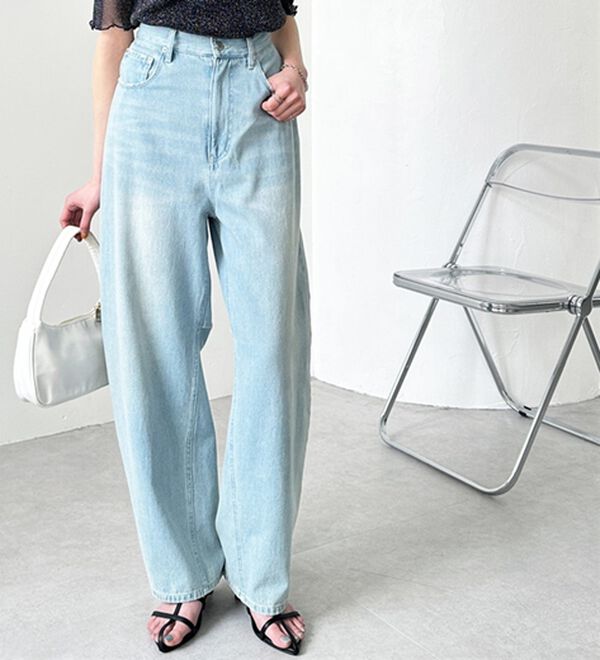 GeeRA（ジーラ）の「美脚魅せカーブデニム（フルレングスパンツ）」｜詳細画像