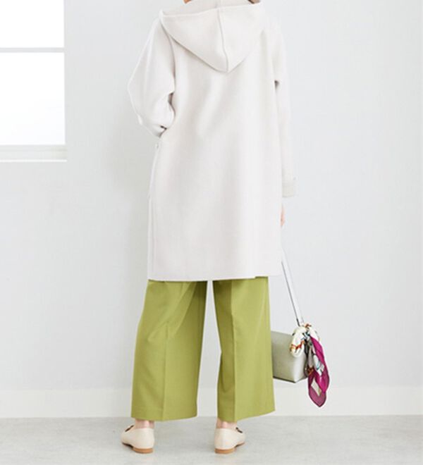 BELLUNA（ベルーナ）の「裏あぜ素材フードデザインコート（ロングコート）」｜詳細画像