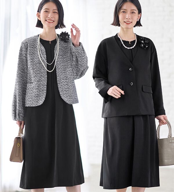 Viola e Viola（ヴィオラ エ ヴィオラ）の「【４点セット】入卒お任せ！２ジャケットワンピーススーツ（ワンピースセットスーツ）」｜詳細画像