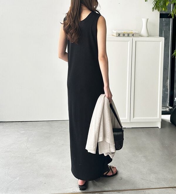 GeeRA（ジーラ）の「全骨格対応！前後２ＷＡＹ細見えタンクワンピース（カットソーワンピース）」｜詳細画像