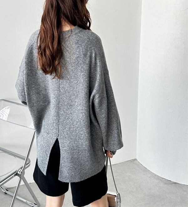 GeeRA（ジーラ）の「ゆるっと柔らか！袖ボリュームメランジニット（ニット・セーター）」｜詳細画像