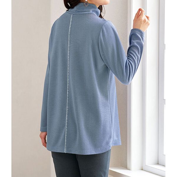 BELLUNA（ベルーナ）の「ステッチデザインハイネックチュニック（チュニック）」｜詳細画像