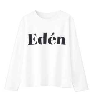 RANAN（ラナン）の「フロッキープリントロゴＴシャツ（Tシャツ）」｜オフホワイト