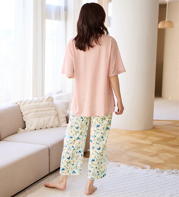 LAVIENNE（ラヴィエンヌ）の「【寝苦しさにさよなら】風がス～っと肌さら！涼しいメッシュ使いパジャマ（パジャマ・ルームウェア）」｜詳細画像