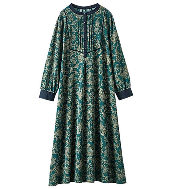 BELLUNA（ベルーナ）の「パイピング使いプリントデザインワンピース（プリントワンピース）」｜詳細画像