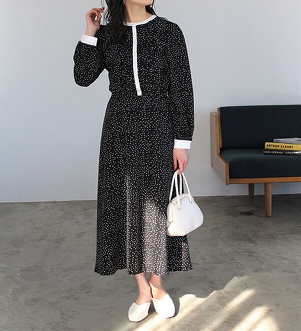 GeeRA（ジーラ）の「大人プリントロングワンピース（ロングワンピース）」｜詳細画像