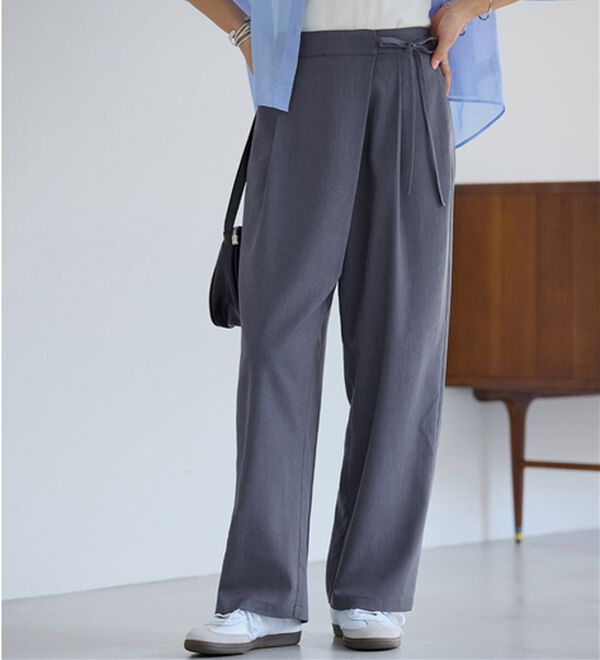 alotta（アロッタ）の「ラップリボンスラックス（フルレングスパンツ）」｜詳細画像