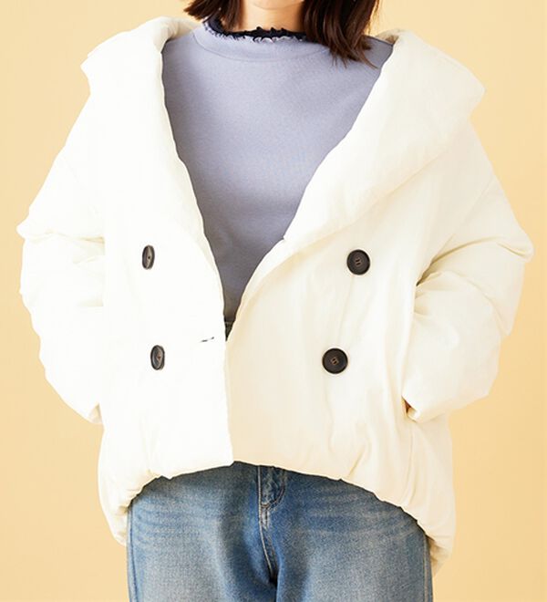 BELLUNA（ベルーナ）の「重ね着風フリル衿プルオーバー（カットソー）」｜詳細画像