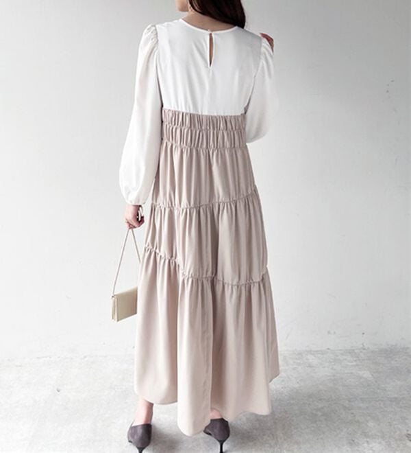 GeeRA（ジーラ）の「オケージョンにも対応！コルセット風デザインワンピ（その他ワンピース）」｜詳細画像