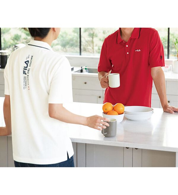 「＜フィラ＞キシリトール加工鹿の子ポロシャツ（メンズポロシャツ）」｜詳細画像