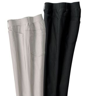 ルフラン（ルフラン）の「【２本組】裏が綿１００％の美脚パンツ（フルレングスパンツ）」｜詳細画像