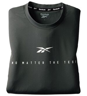 「＜リーボック＞クーラーテックドライＴシャツ（メンズＴシャツ）」｜チャコール