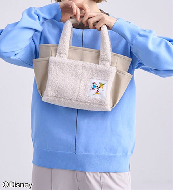 BELLUNA（ベルーナ）の「【Ｄｉｓｎｅｙ】ボア切替カートバッグ（ハンドバッグ）」｜詳細画像