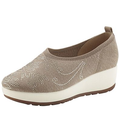 BELLUNA（ベルーナ）の「華やかニットウェッジパンプス（パンプス）」