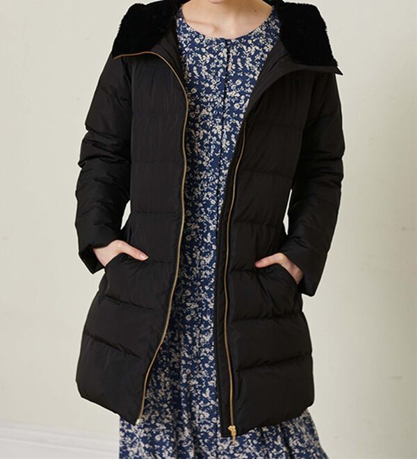 RANAN（ラナン）の「暖かファーフード使いすっきりダウンコート（ダウンコート・ジャケット・ベスト）」｜詳細画像